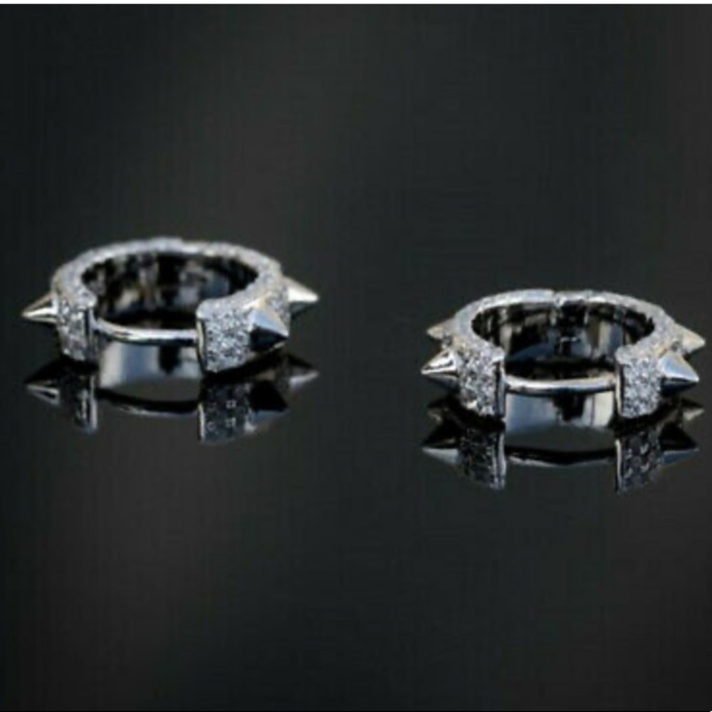 New Sterling silver Punk Earrings - Picture 2 of 5